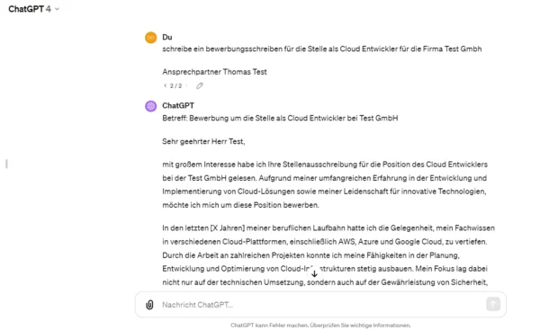 open-ai-chatgpt-ergebnis bewerbung